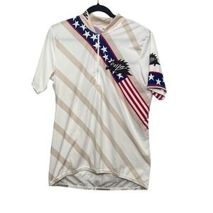 Inmotion Mens Multicolor Half Zip Ride And Shut Up USA Cycling Jersey Size‎ XL